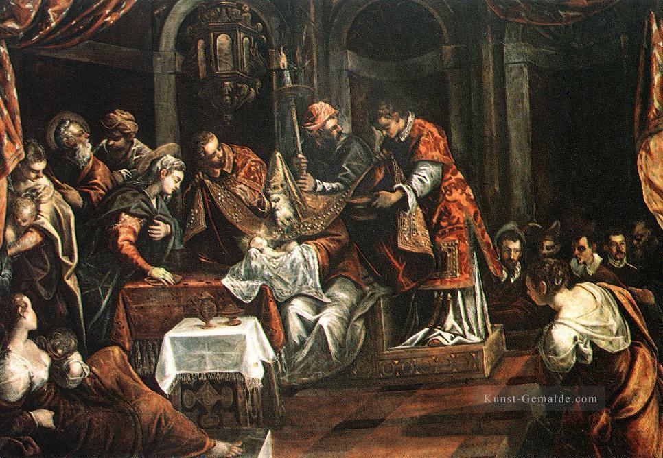 die Beschneidung Italienische Renaissance Tintoretto Ölgemälde